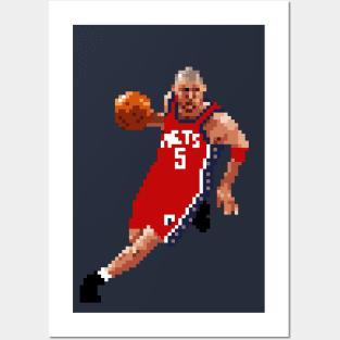 Jason Kidd Pixel Dribble Posters and Art